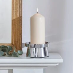 Wide Pillar Candle Holder -Home Decor Shop 30863989