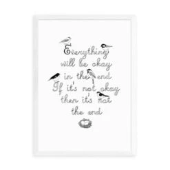East End Prints Everything Will Be Okay Framed Print -Home Decor Shop 30865138 alt01