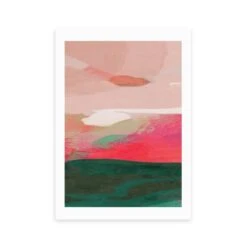 East End Prints Green & Pink Abstract II Framed Print -Home Decor Shop 30865337 alt01