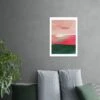 East End Prints Green & Pink Abstract II Framed Print