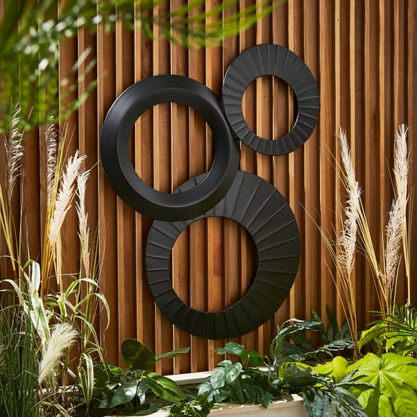 Amazonica Circles Indoor Outdoor Metal Wall Art 1 Amazonica Circles Indoor Outdoor Metal Wall Art