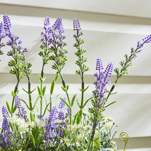 Artificial Lavender In Wall Mounted Planter 3 Artificial Lavender In Wall Mounted Planter - Image 3