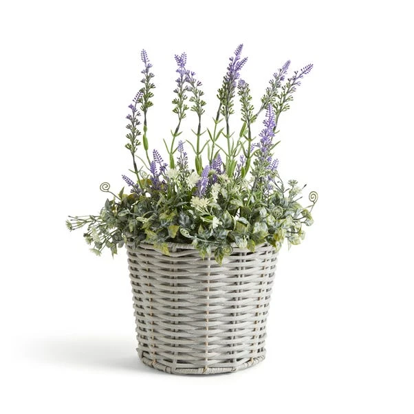 Artificial Lavender In Wall Mounted Planter 4 Artificial Lavender In Wall Mounted Planter - Image 4