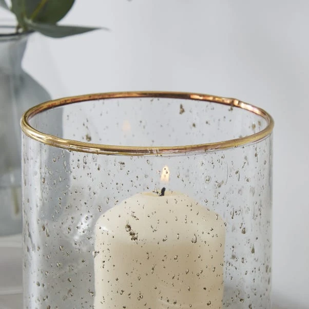 Recycled Glass Hurricane Candle Holder 2 Recycled Glass Hurricane Candle Holder - Image 2