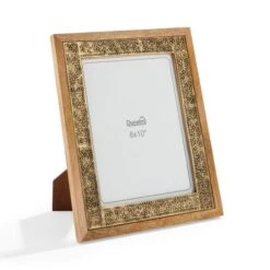 Detailed Gold Metal Wooden Edge Photo Frame 34 Detailed Gold Metal Wooden Edge Photo Frame -Home Decor Shop 30868079 alt02