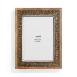 Detailed Gold Metal Wooden Edge Photo Frame 27 Detailed Gold Metal Wooden Edge Photo Frame -Home Decor Shop 30868082 alt03
