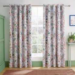 Heart And Soul Ayva Floral Blackout Eyelet Curtains 17 Heart And Soul Ayva Floral Blackout Eyelet Curtains -Home Decor Shop 30868488 alt05