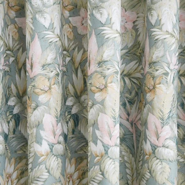 Soft Tropics Blackout Eyelet Curtains 5 Soft Tropics Blackout Eyelet Curtains - Image 5