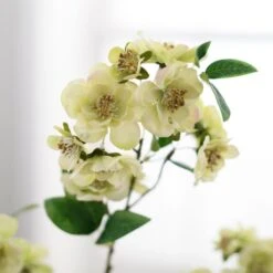 Artificial Cream Almond Blossom Stem -Home Decor Shop 30870077 alt02