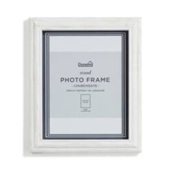 Churchgate Washed Wooden White Photo Frame 26 Churchgate Washed Wooden White Photo Frame -Home Decor Shop 30870117 alt02