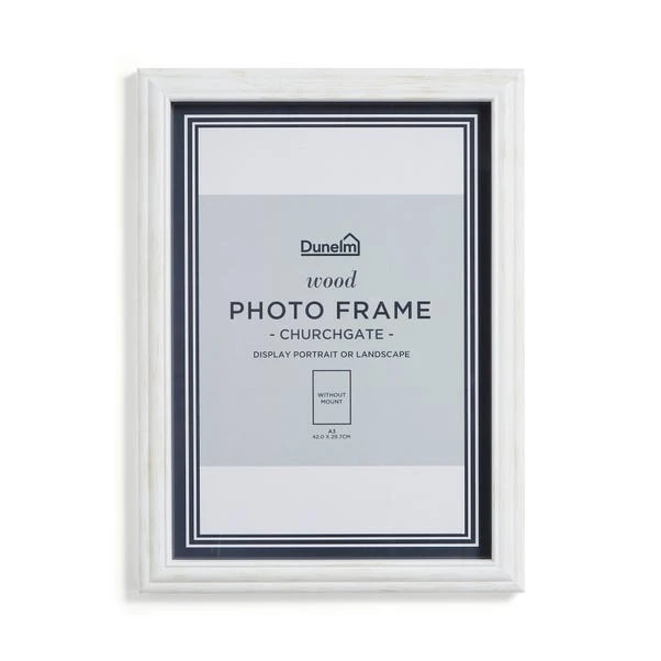 Churchgate Washed Wooden White Photo Frame 4 Churchgate Washed Wooden White Photo Frame - Image 4