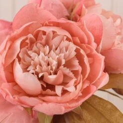 Artificial Dried Pink Peony Bouquet -Home Decor Shop 30870380 alt03