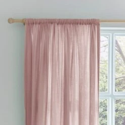 Cotton Muslin Slot Top Curtains -Home Decor Shop 30870819