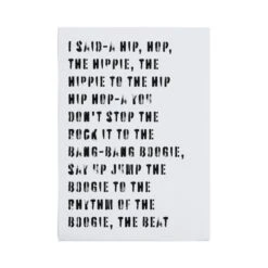 Rappers Delight Song Lyric Poster -Home Decor Shop 30873346 alt02