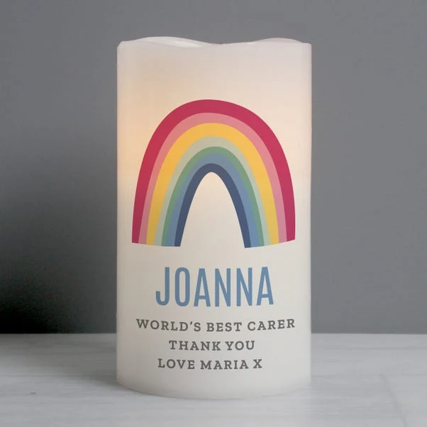 Personalised Rainbow LED Candle 2 Personalised Rainbow LED Candle - Image 2