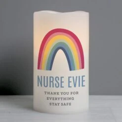 Personalised Rainbow LED Candle 6 Personalised Rainbow LED Candle -Home Decor Shop 30878389 alt02