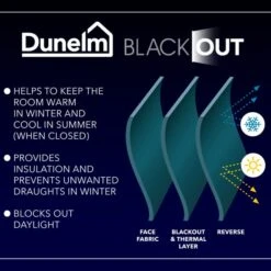 Rotterdam Herringbone Blackout Pencil Pleat Curtains -Home Decor Shop 30879279 alt07