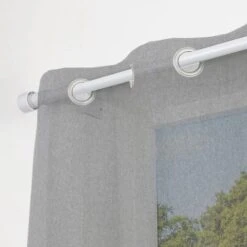 No Drills Stud Extendable Metal Eyelet Curtain Pole -Home Decor Shop 30883239 alt02