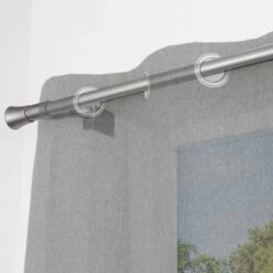 No Drills Trumpet Extendable Metal Eyelet Curtain Pole 28 No Drills Trumpet Extendable Metal Eyelet Curtain Pole -Home Decor Shop 30883291 alt02