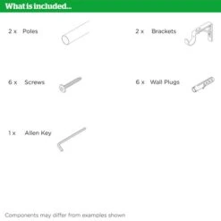 Kids Room Darkening Extendable Metal Eyelet Curtain Pole -Home Decor Shop 30883342 alt09