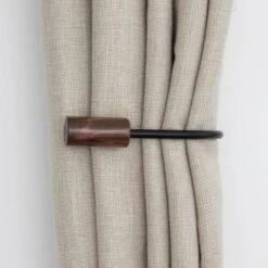 Marble Matt Black Curtain Holdbacks -Home Decor Shop 30883344