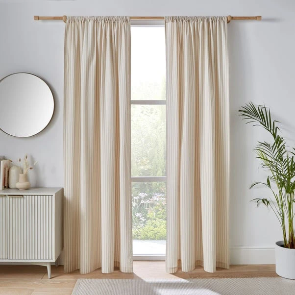 Linford Stripe Unlined Slot Top Curtains 17 Linford Stripe Unlined Slot Top Curtains - Image 17