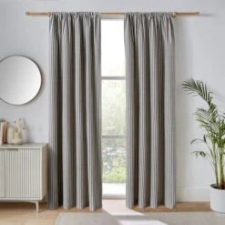 Linford Stripe Unlined Slot Top Curtains 31 Linford Stripe Unlined Slot Top Curtains -Home Decor Shop 30884903 alt01