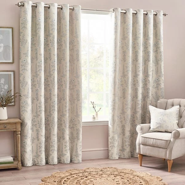 Sophia Eyelet Curtains 2 Sophia Eyelet Curtains - Image 2