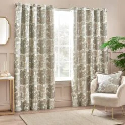 Woodlands Eyelet Curtains -Home Decor Shop 30885465 alt01
