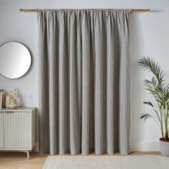 Linford Stripe Unlined Slot Top Curtains 23 Linford Stripe Unlined Slot Top Curtains -Home Decor Shop 30887259 alt04