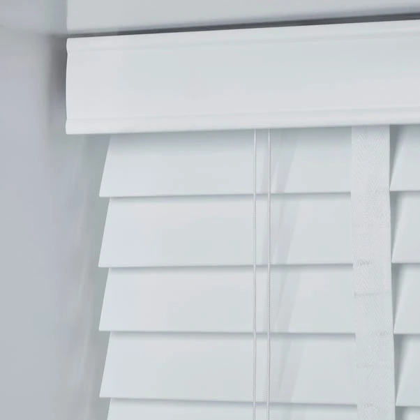 White Fauxwood 50mm Taped Venetian Blind 7 White Fauxwood 50mm Taped Venetian Blind - Image 7