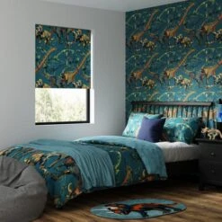 Age Of Dinosaurs Blackout Blue Roller Blind 25 Age Of Dinosaurs Blackout Blue Roller Blind -Home Decor Shop 30893893