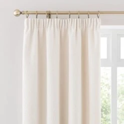 Churchgate Woodhouse Boucle Pencil Pleat Curtains -Home Decor Shop 30895465