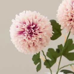 Artificial Pink Ball Dahlia Stem -Home Decor Shop 30897180 alt02
