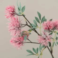 Artificial Red Thistle Stem -Home Decor Shop 30897531 alt02