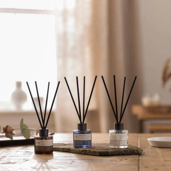 Set Of 3 Black Pepper & Sandalwood, Amber & Tonka And Sea Salt & Vetiver Diffuser Gift Set 1 Set Of 3 Black Pepper & Sandalwood, Amber & Tonka And Sea Salt & Vetiver Diffuser Gift Set