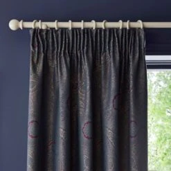 Dorma Paisley Jacquard Blackout Pencil Pleat Curtains 16 Dorma Paisley Jacquard Blackout Pencil Pleat Curtains -Home Decor Shop 30900273