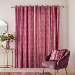 Watercolour Stripe Eyelet Curtains -Home Decor Shop 30902549 alt04