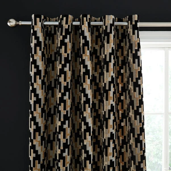 Lori Velvet Eyelet Curtains 7 Lori Velvet Eyelet Curtains - Image 7