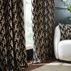 Lori Velvet Eyelet Curtains 24 Lori Velvet Eyelet Curtains -Home Decor Shop 30902928 alt06