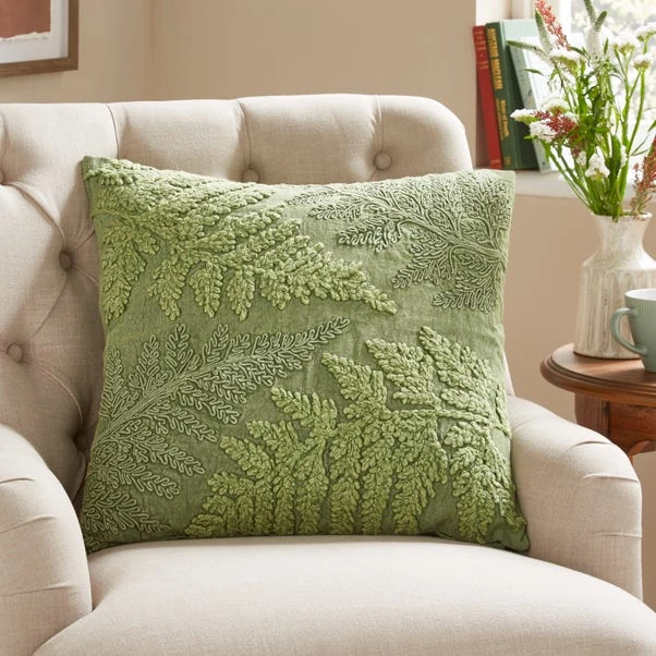 Churchgate Fawsley Fern Square Cushion 6 Churchgate Fawsley Fern Square Cushion - Image 6