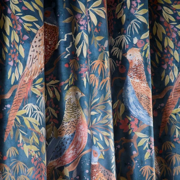 Woodland Pheasant Pencil Pleat Curtains 3 Woodland Pheasant Pencil Pleat Curtains - Image 3