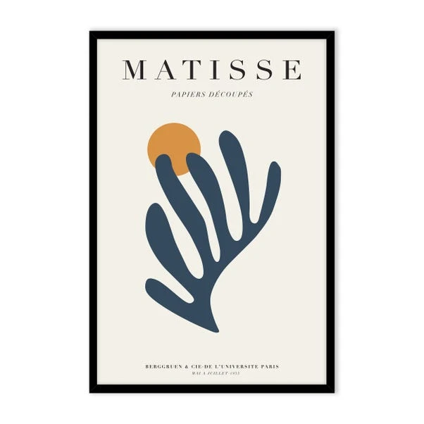 Papiers Decoupes Cutouts Inspired Exhibition Framed Poster II 2 Papiers Decoupes Cutouts Inspired Exhibition Framed Poster II - Image 2