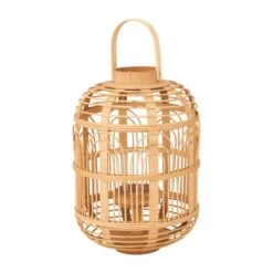 Bamboo And Glass Lantern -Home Decor Shop 30912221 alt01