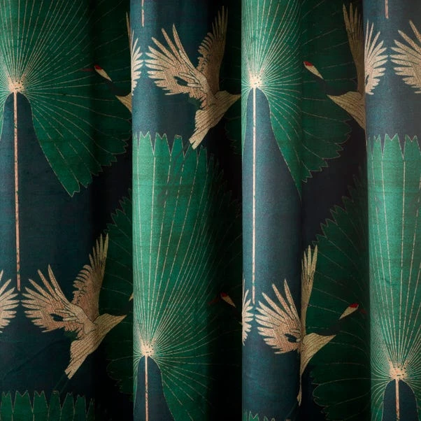 Luxe Crane Velour Eyelet Curtains 13 Luxe Crane Velour Eyelet Curtains - Image 13