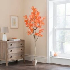 Artificial Maple Tree In Terracotta Plant Pot -Home Decor Shop 30918340
