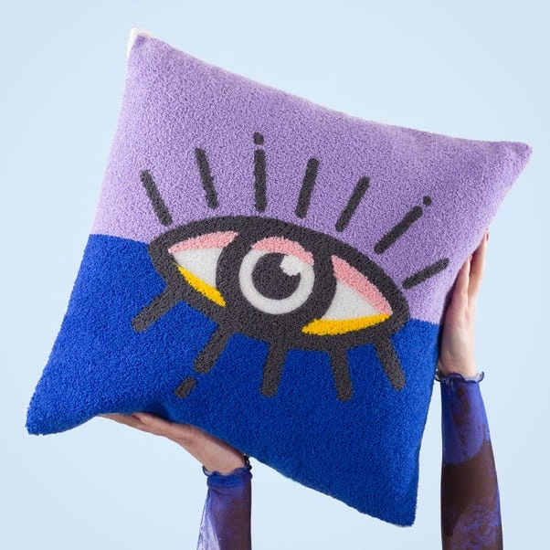 Heya Home All Eyes On You Square Cushion 7 Heya Home All Eyes On You Square Cushion - Image 7