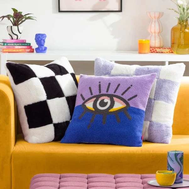 Heya Home All Eyes On You Square Cushion 12 Heya Home All Eyes On You Square Cushion - Image 12