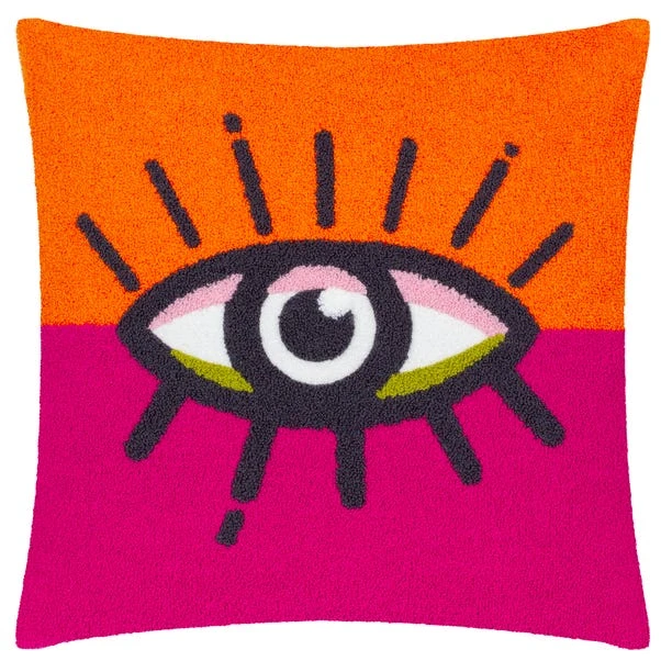 Heya Home All Eyes On You Square Cushion 2 Heya Home All Eyes On You Square Cushion - Image 2