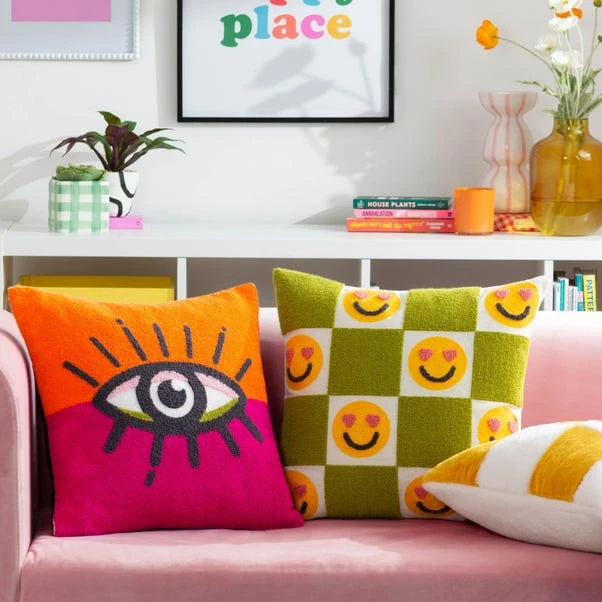 Heya Home All Eyes On You Square Cushion 6 Heya Home All Eyes On You Square Cushion - Image 6